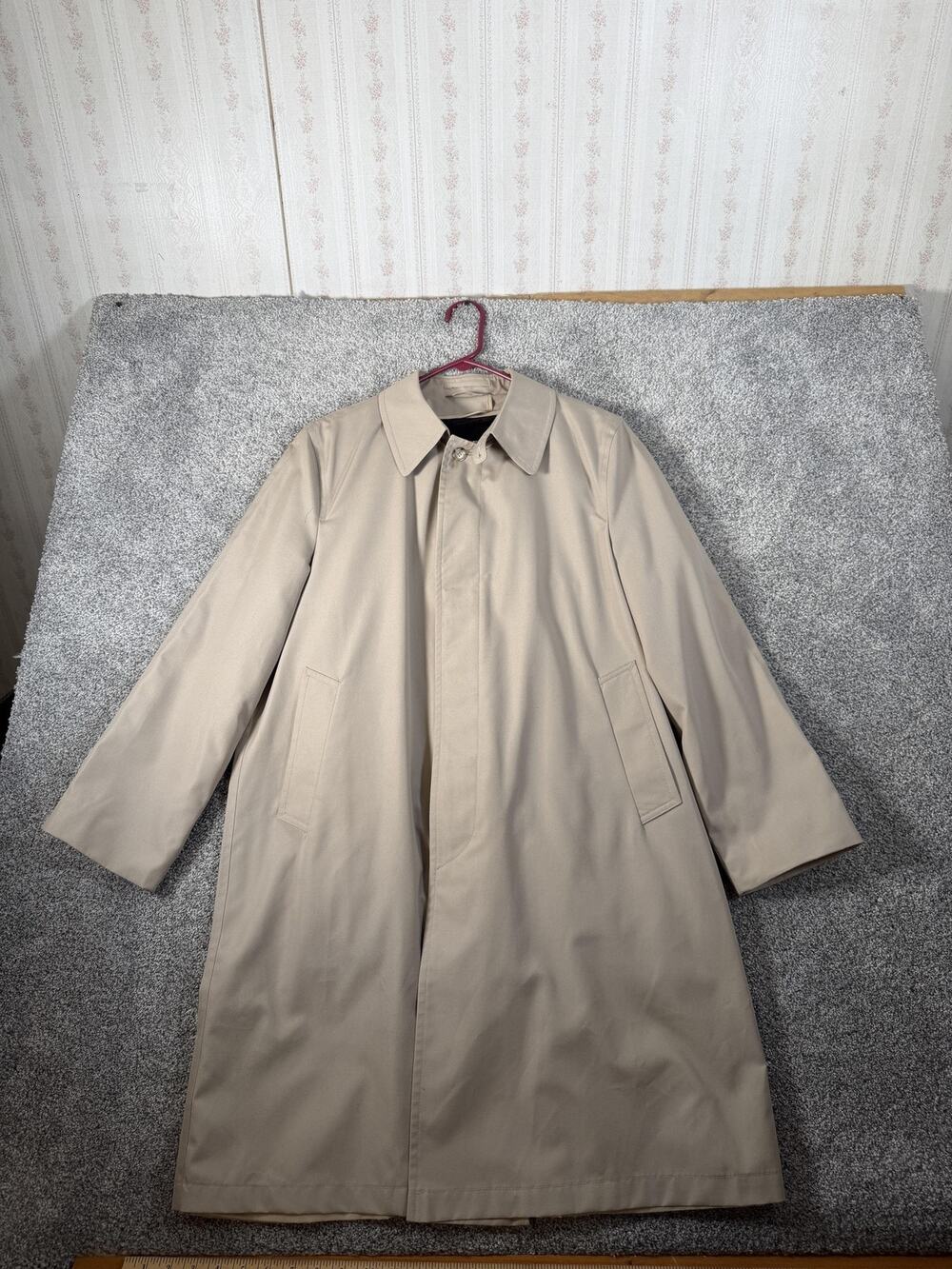 Vtg 70s 80s Woodmere Rain Coat 40 Short Classic Traditional Heritage Business